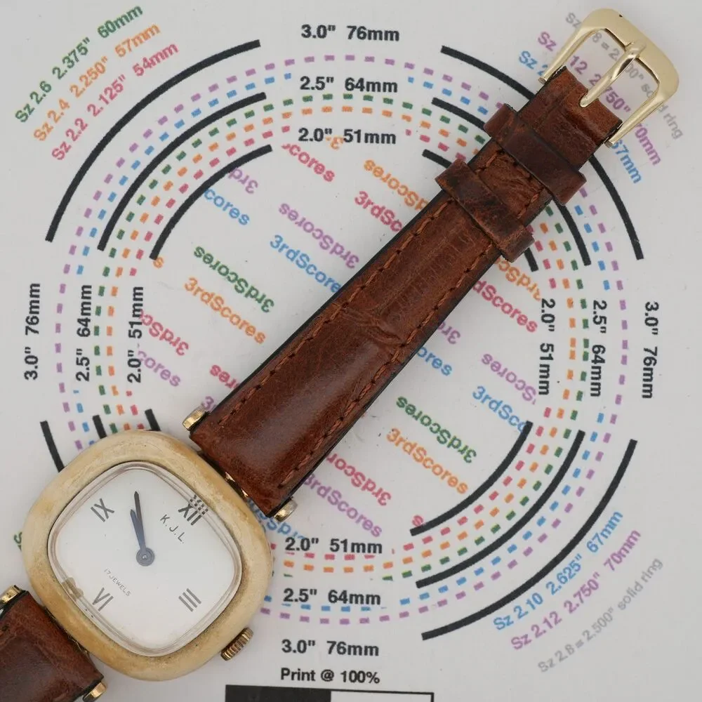 Vintage KJL Kenneth Jay Lane Women’s Watch Faux Ivory Case 17 Jewel Mechanical